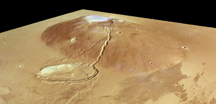 ślady przepływu wody na Marsie