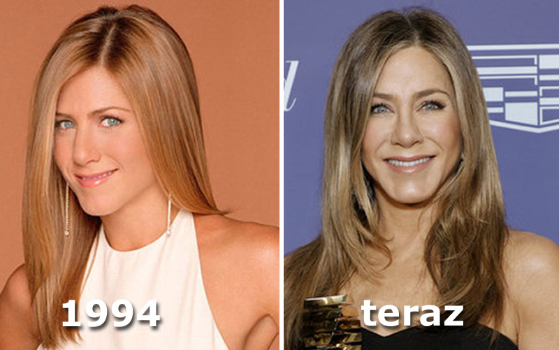 Jennifer Aniston w 1994 i 2023 roku