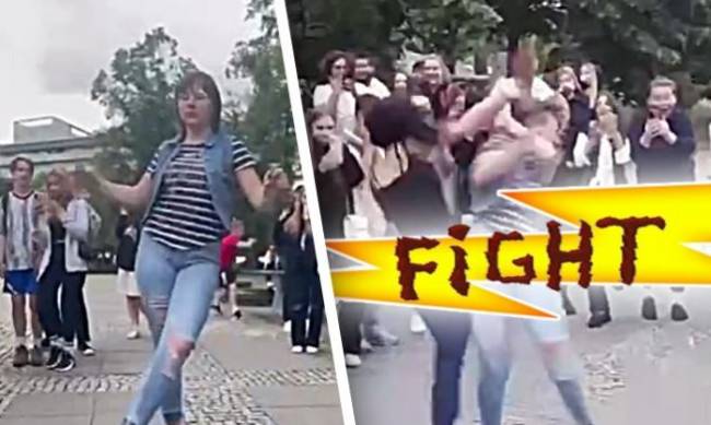 Nie tańczysz tak: dziewczyna zaatakowała tancerkę w parku фото