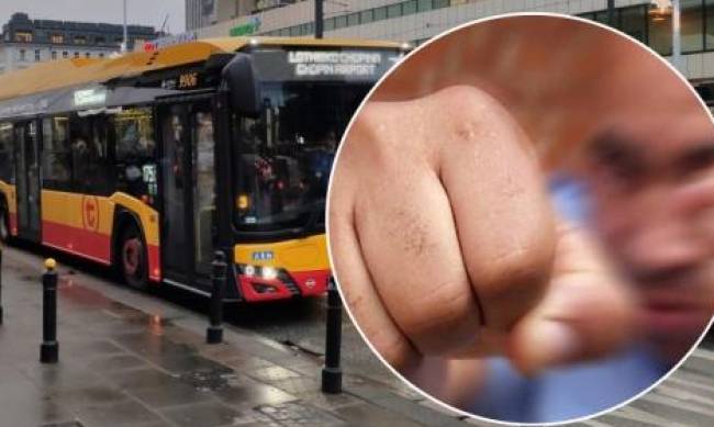 W Warszawie nastolatki pobiły kierowcę autobusu za to, że prosił go, by nie zniszczył tabliczki z rozkładem jazdy фото