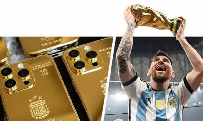 Lionel Messi podarował piłkarzom reprezentacji Argentyny złote iPhoney: a co dają ci twoi koledzy? фото
