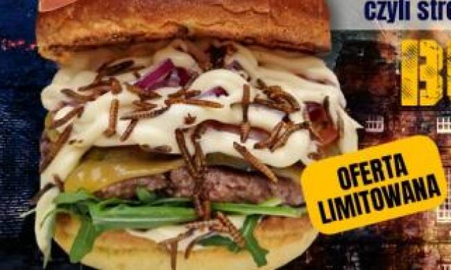 Warszawska sieć restauracji dodaje do menu burgera robaka фото