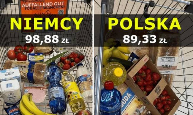 Porównanie cen żywności w Polsce iw Niemczech фото