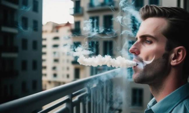 Ministerstwo Zdrowia proszone jest o wprowadzenie zakazu palenia na balkonach i oknach фото